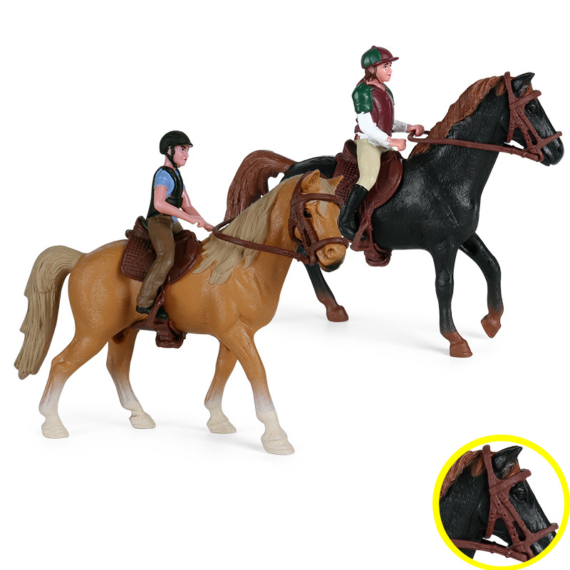 Kids Education Things - 1Set Simulation Animals Horse Racing Models