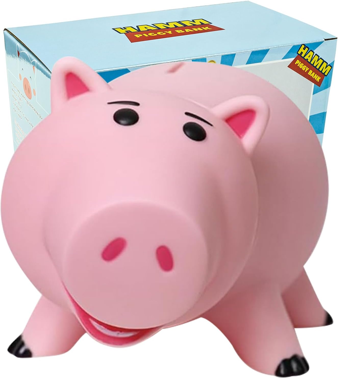 Kids Education Savings - Pink Piggy Bank Unbreakable Plastic Coin