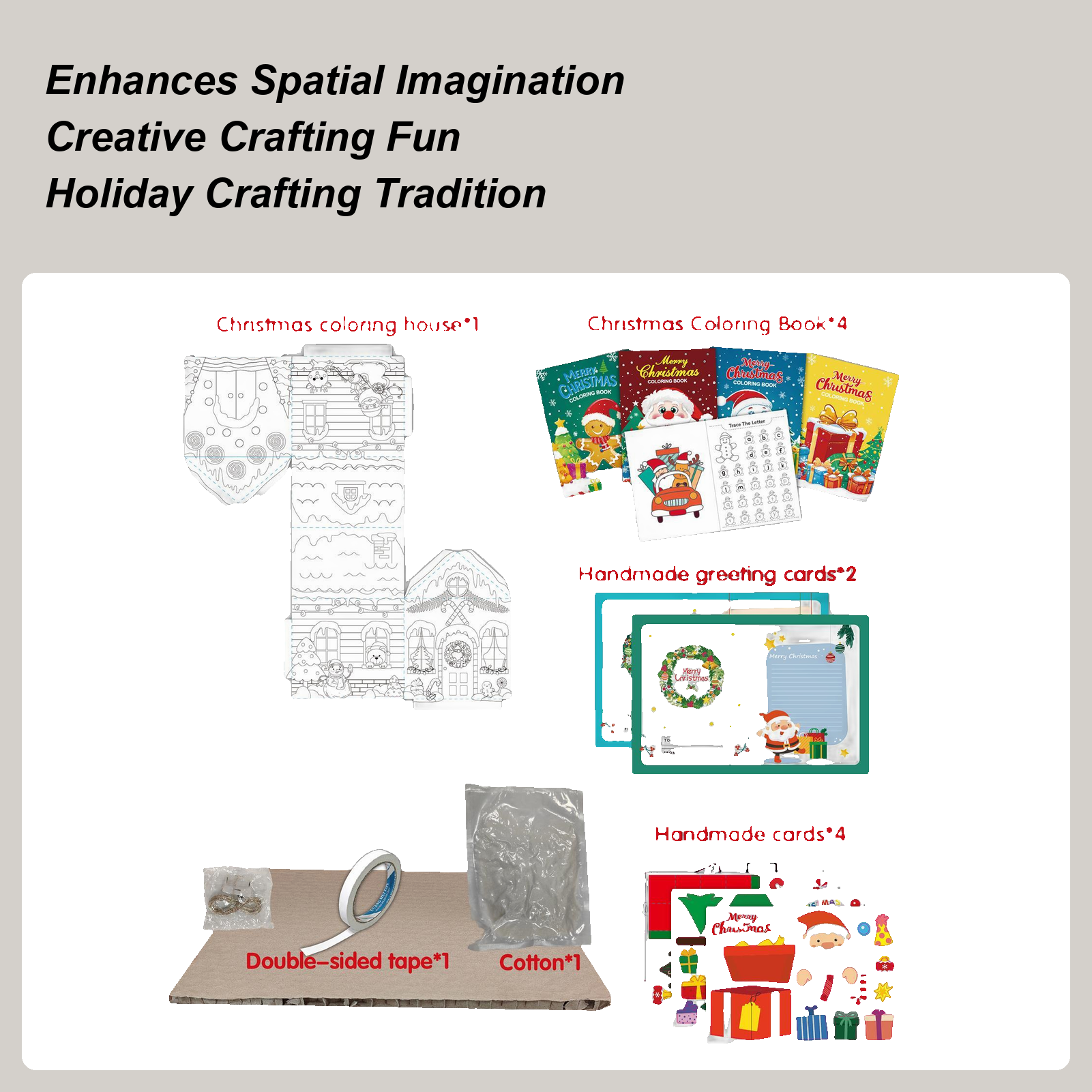 Kids Education Planner - Christmas Craft Kits Educational Crafting Kit