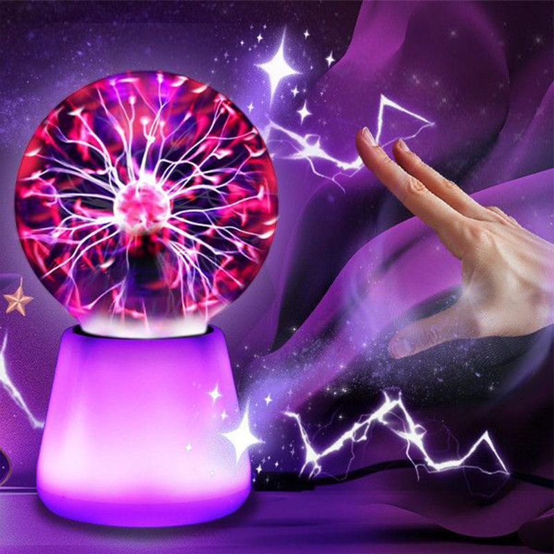 Globe Interactive Light - Plasma Ball Lamp Interactive Touch Lightning