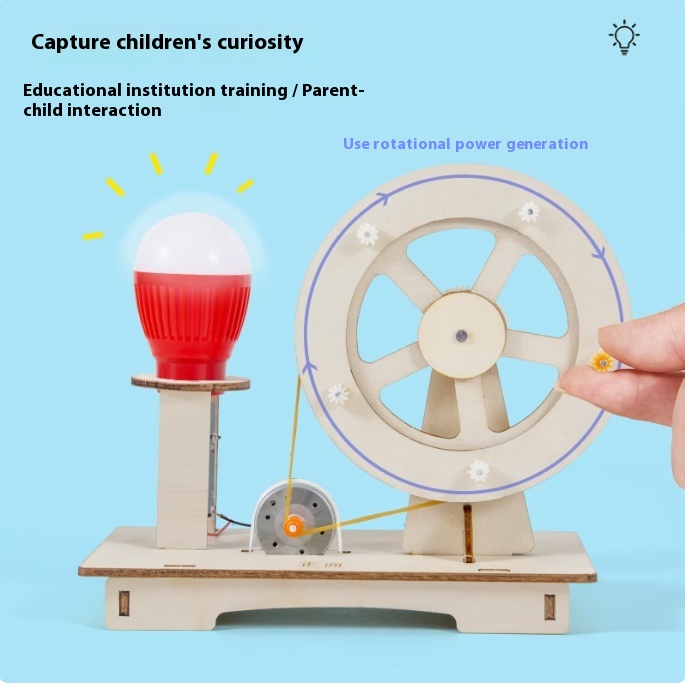 Kids Doctor Education - DIY Wooden Hand Generator Kids Science