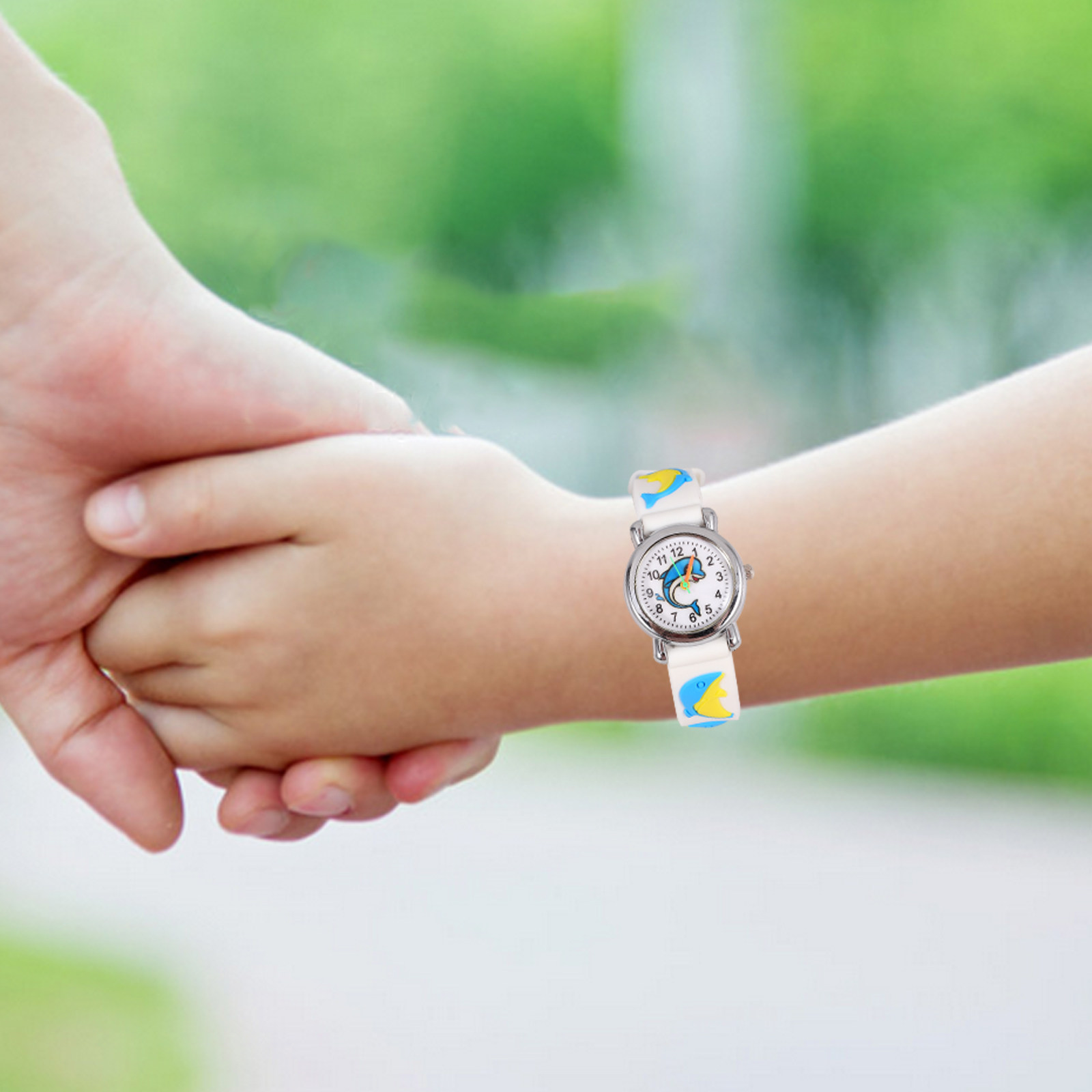 Education Kids Ru - Cartoon Dolphin Pattern Kids Digital Watch