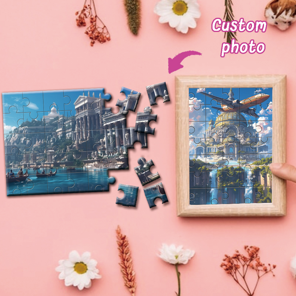 Kids Early Education Photos - Personalized Custom Photo Jigsaw Puzzle 35/300/500/1000pcs