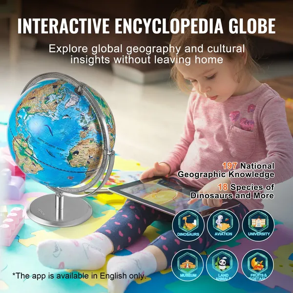 VEVOR Educational Globe for Ki - Globe Interactive Light recensie en prijs