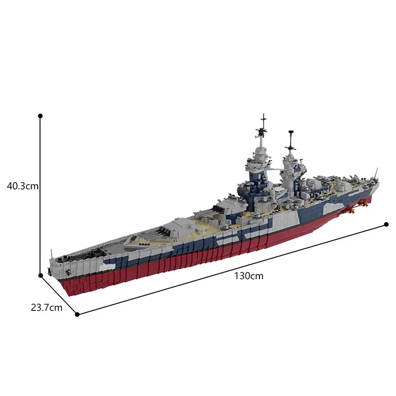 MOC French Richelieu Battleshi - Puzzle Map World recensie en prijs