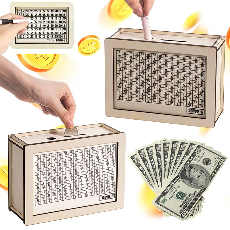 1-4PCS  Wooden Money Savings J - Kids Education Savings recensie en prijs