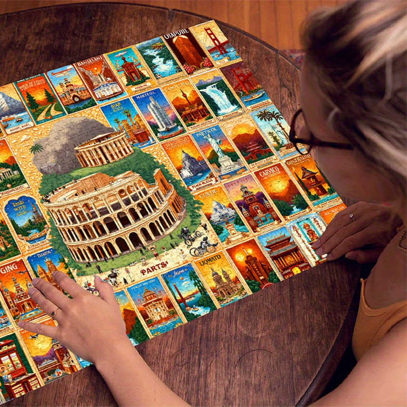 500/1000pcs Paper Jigsaw Puzzl - Puzzle Map World recensie en prijs