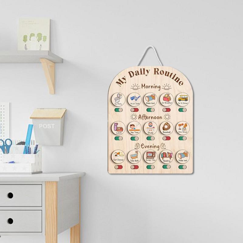 Toddler Routine Chart Wooden V - Kids Education Planner recensie en prijs