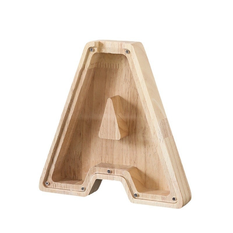 Wooden 26 Letter Alphabet Coin - Kids Education Savings recensie en prijs