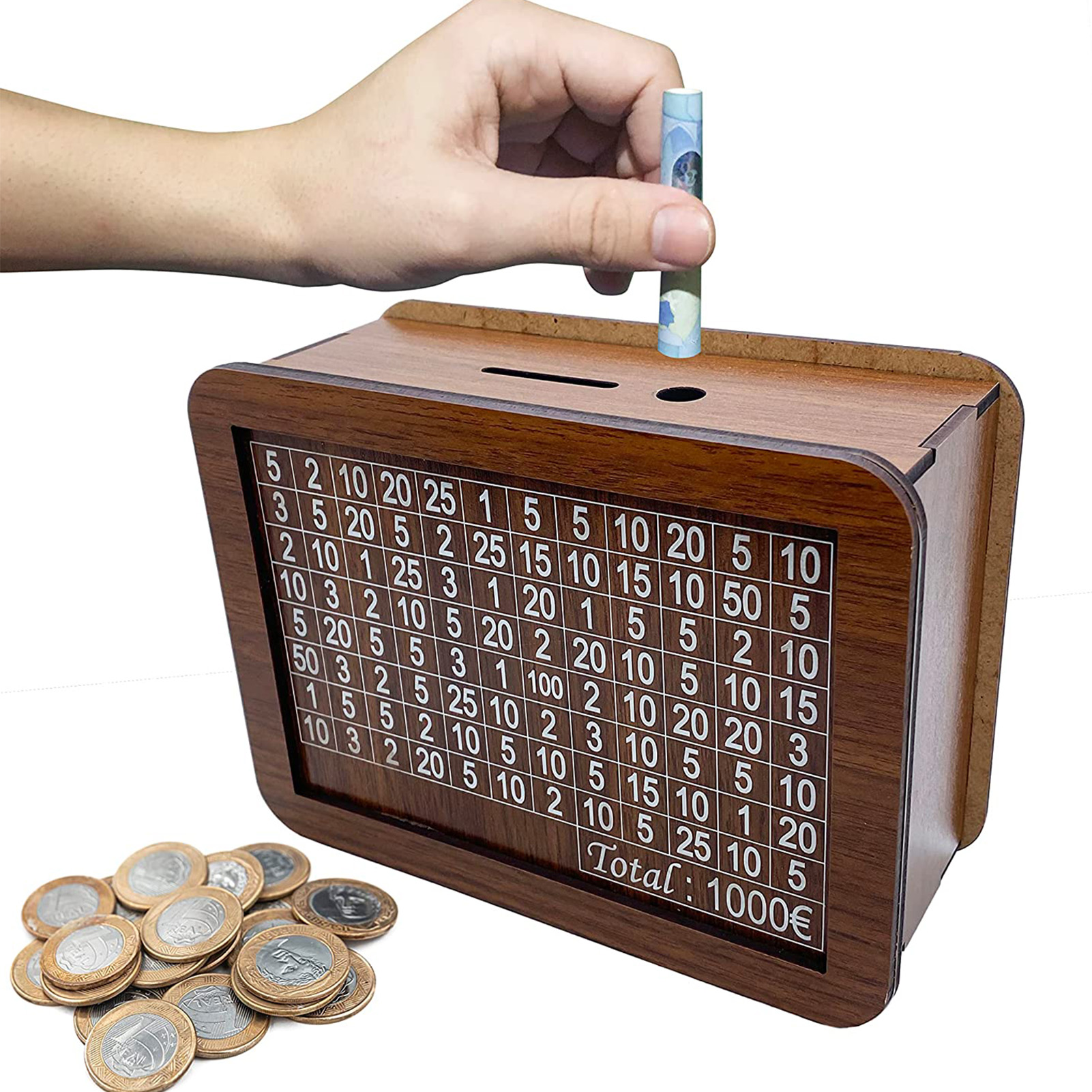 Wooden Piggy Bank Coin Box Cra - Kids Education Savings recensie en prijs