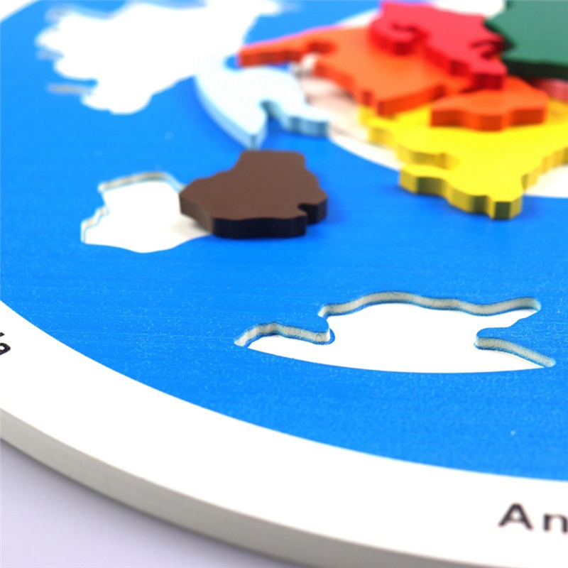 Wooden Planet Puzzles Learning - Puzzle Map World recensie en prijs