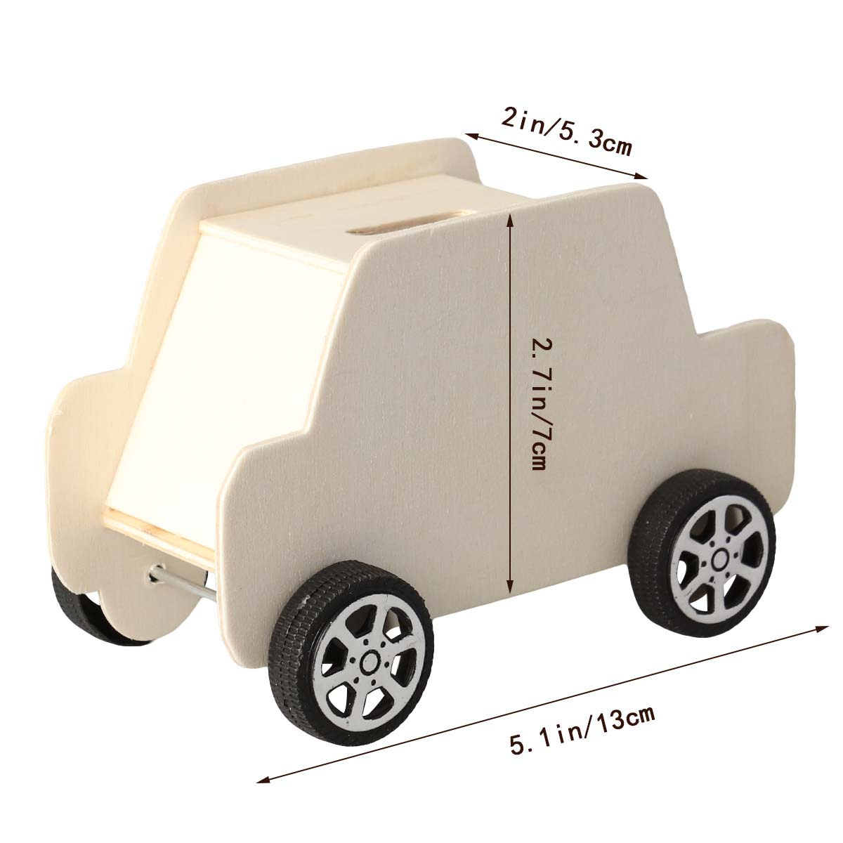 Wooden Car Piggy Bank DIY Colo - Kids Education Savings recensie en prijs
