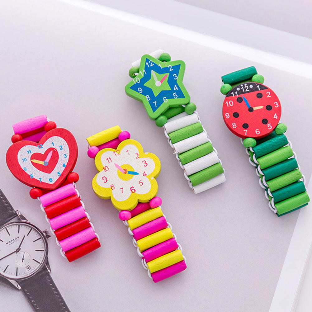 7Pcs Kid Wooden Watch Playthin - Education Kids Ru recensie en prijs