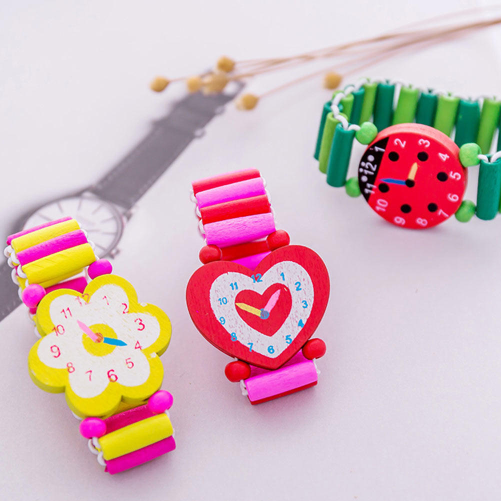 7Pcs Kid Wooden Watch Playthin - Education Kids Ru recensie en prijs