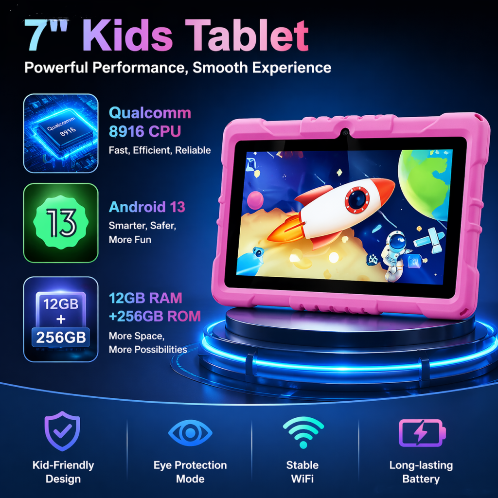 Android 13 Kids WIFI Tablet 7i - Kids Education Free App recensie en prijs