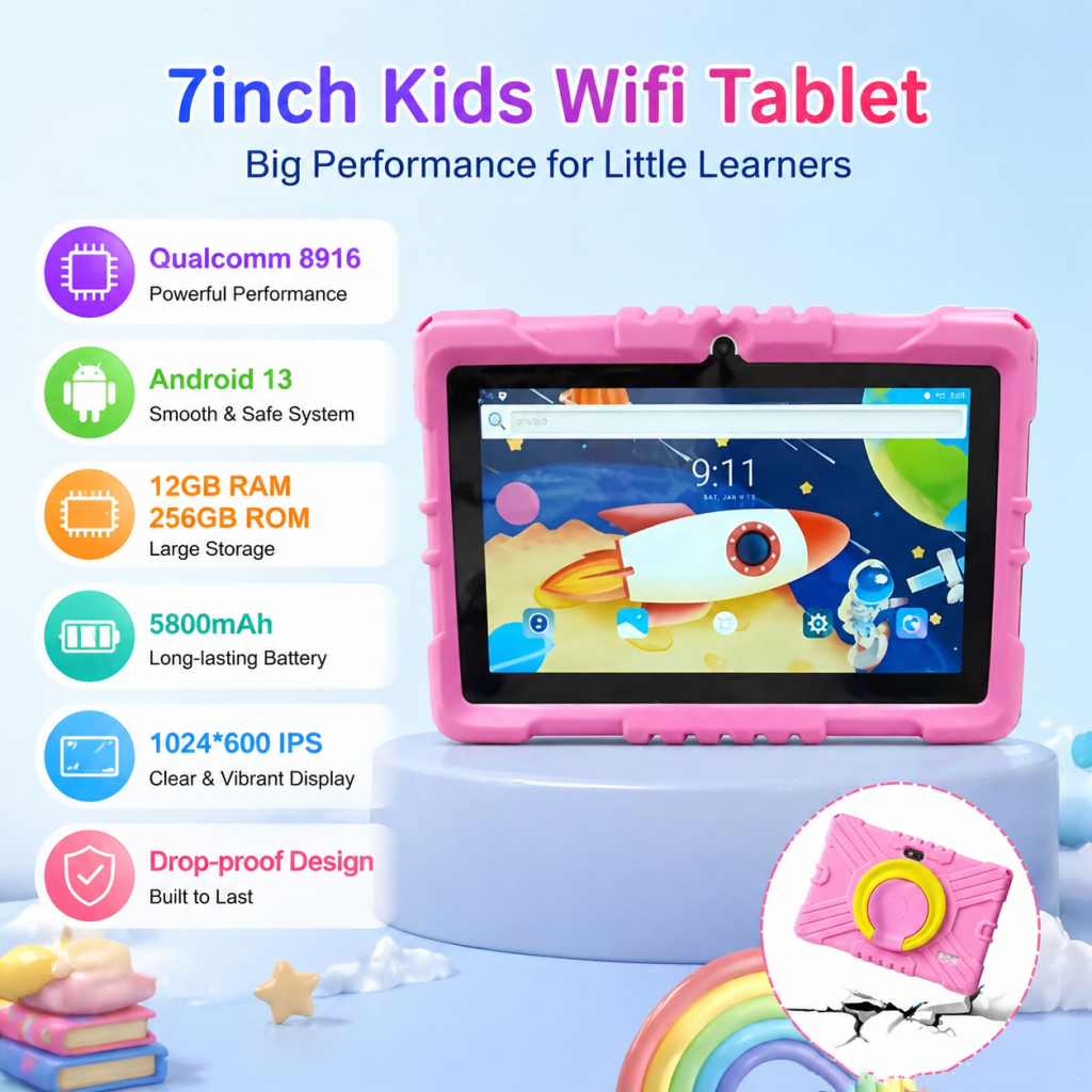 Android 13 Kids WIFI Tablet 7i - Kids Education Free App recensie en prijs
