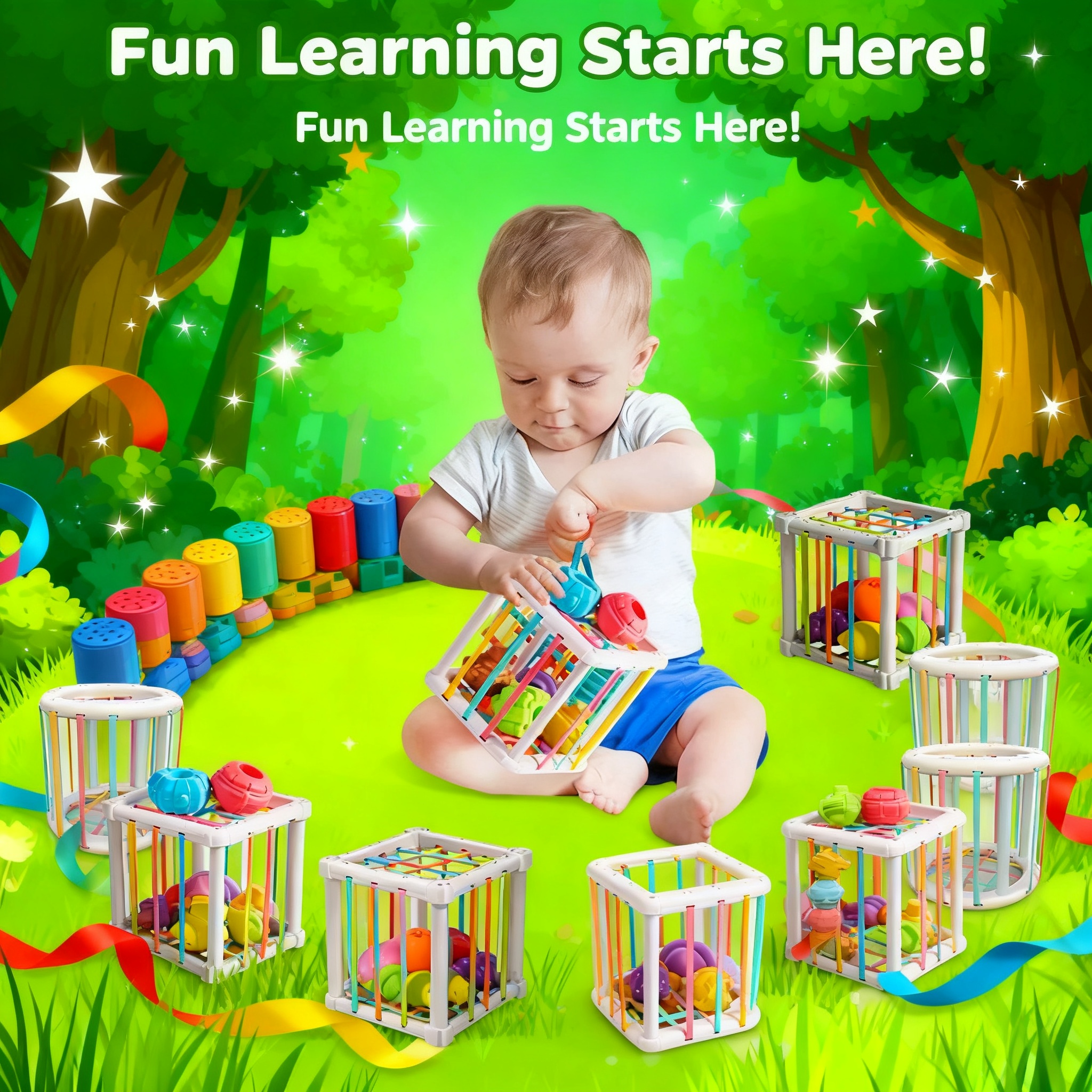 Rainbow Colorful Montessori Sh - Kids Education Things recensie en prijs