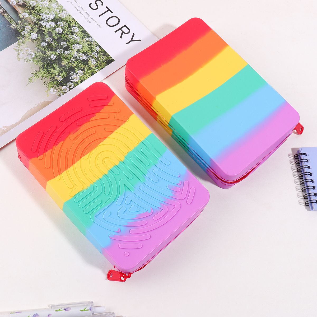 Silicone Rainbow Desk Statione - Kids Education Things recensie en prijs