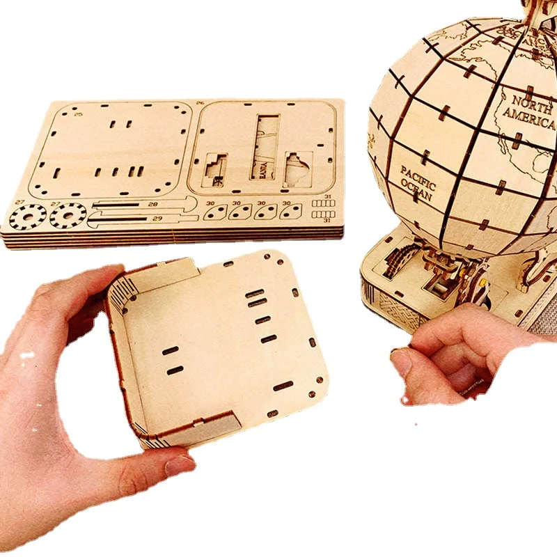 3D Globe Wooden Puzzle Toy Mec - Puzzle Map World recensie en prijs