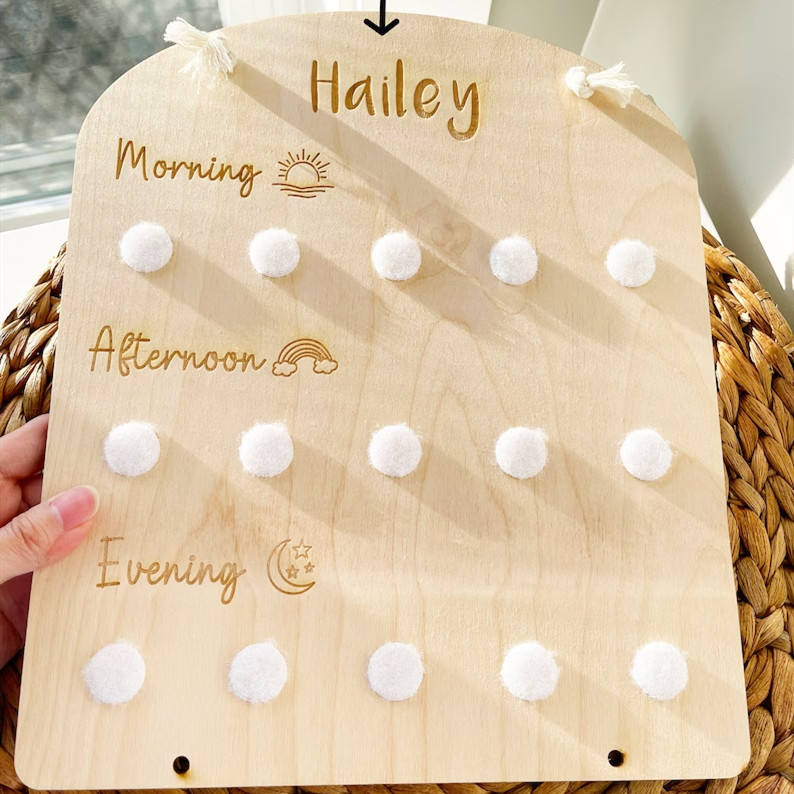 Custom Kids Wooden Daily Respo - Kids Education Plan recensie en prijs