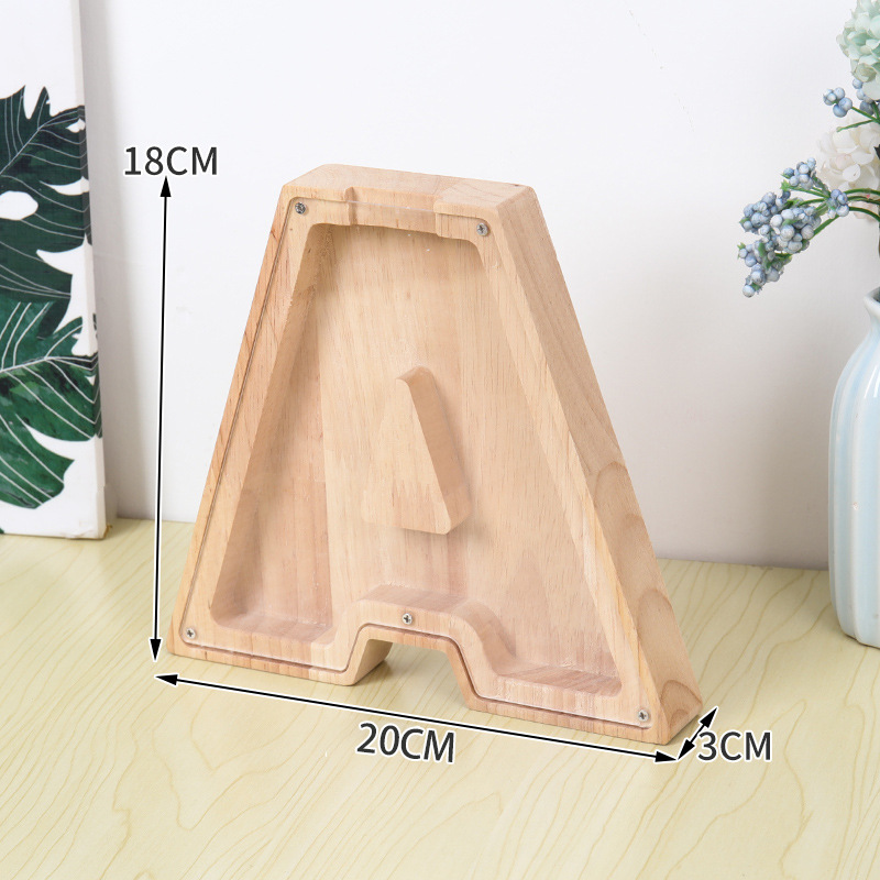 Wooden Alphabet Money Box for  - Kids Education Savings recensie en prijs
