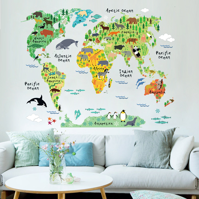 Cartoon Animal Territory Map V - Puzzle Map World recensie en prijs