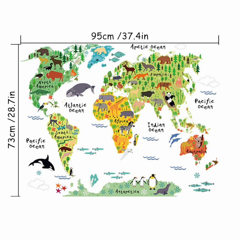 Cartoon Animal Territory Map V - Puzzle Map World recensie en prijs
