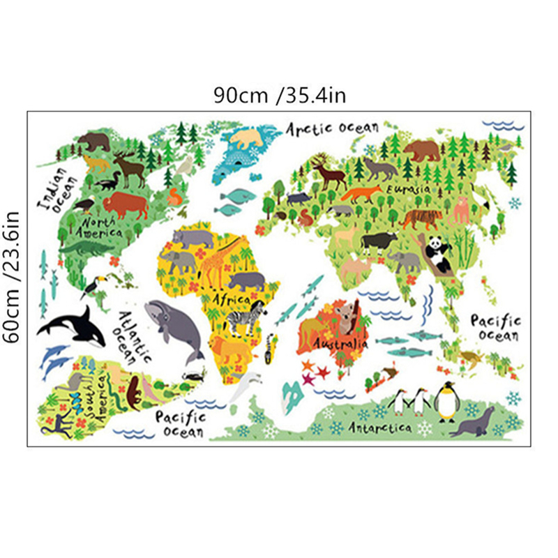 Cartoon Animal Territory Map V - Puzzle Map World recensie en prijs