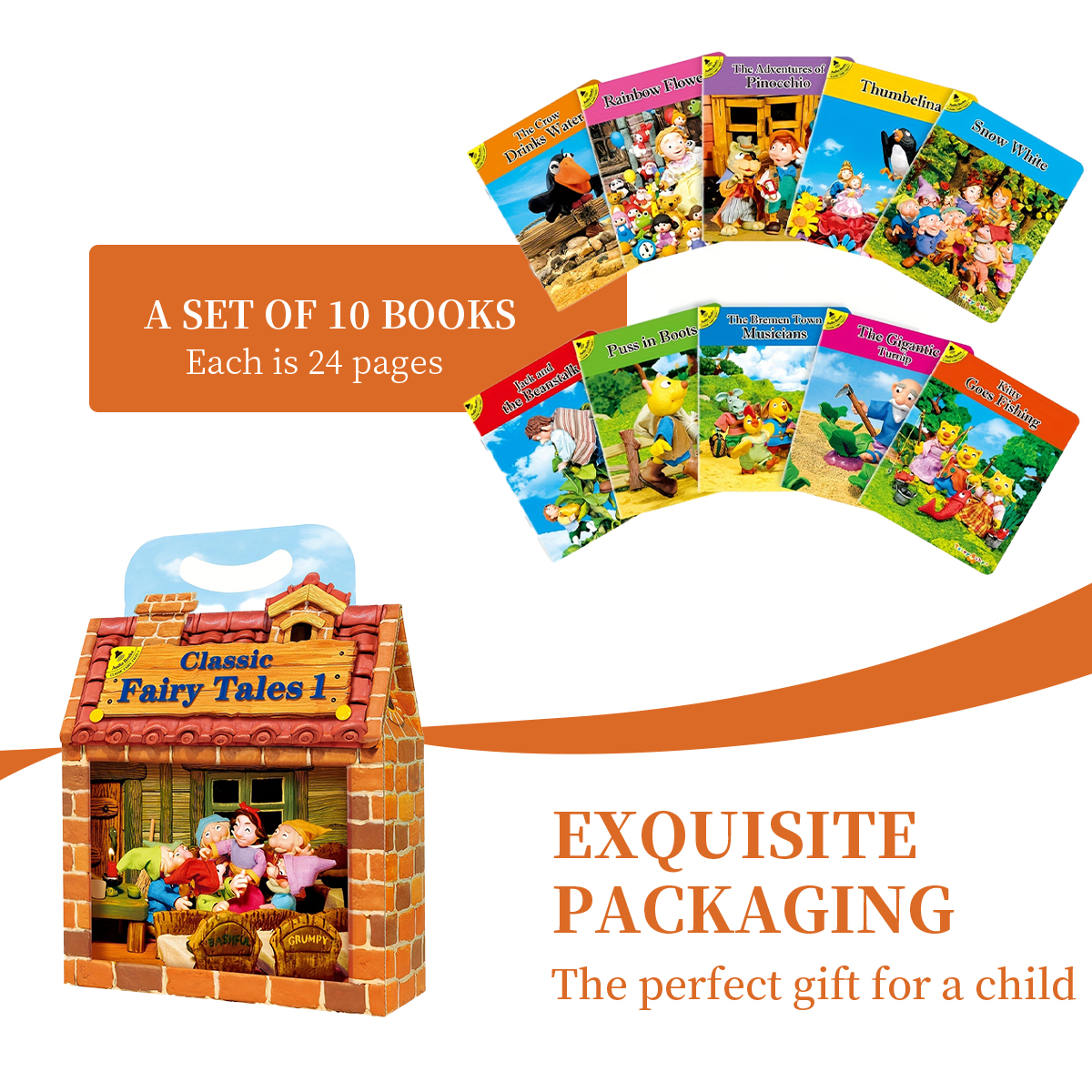 A Set Of 10 Classic Fairy Tale - Kids Education Help recensie en prijs