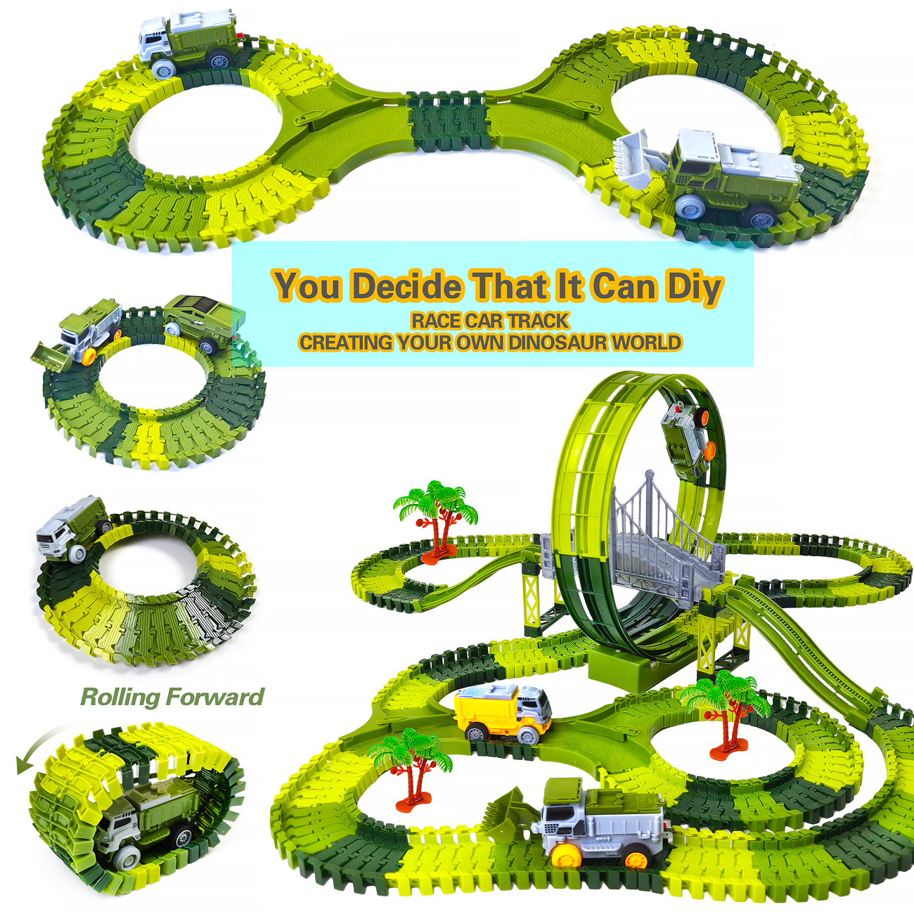 Dinosaur toy race track featur - Kids Educational Gadget recensie en prijs