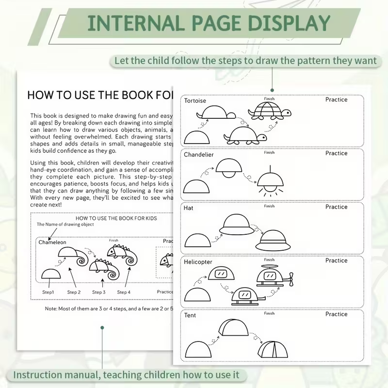 Drawing Book for Kids - 200+ S - Kids Education Steps recensie en prijs