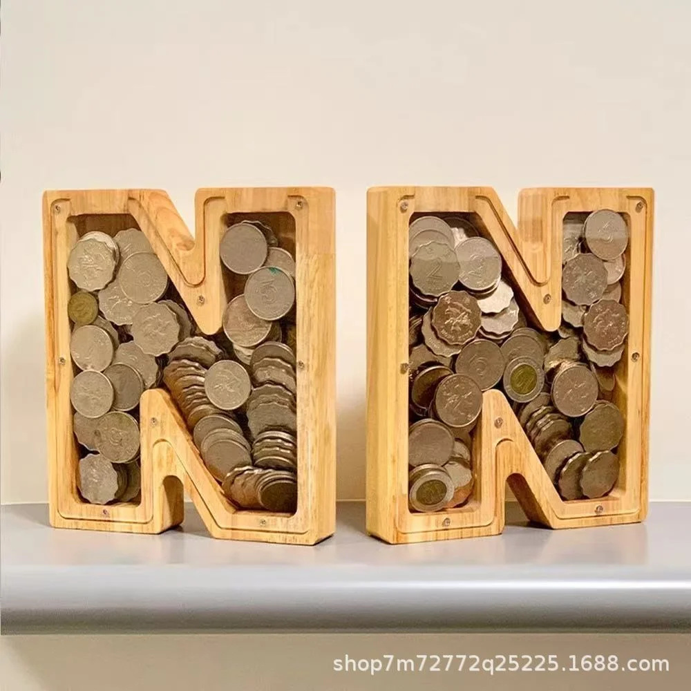 Wooden 26 Letter Alphabet Coin - Kids Education Savings recensie en prijs