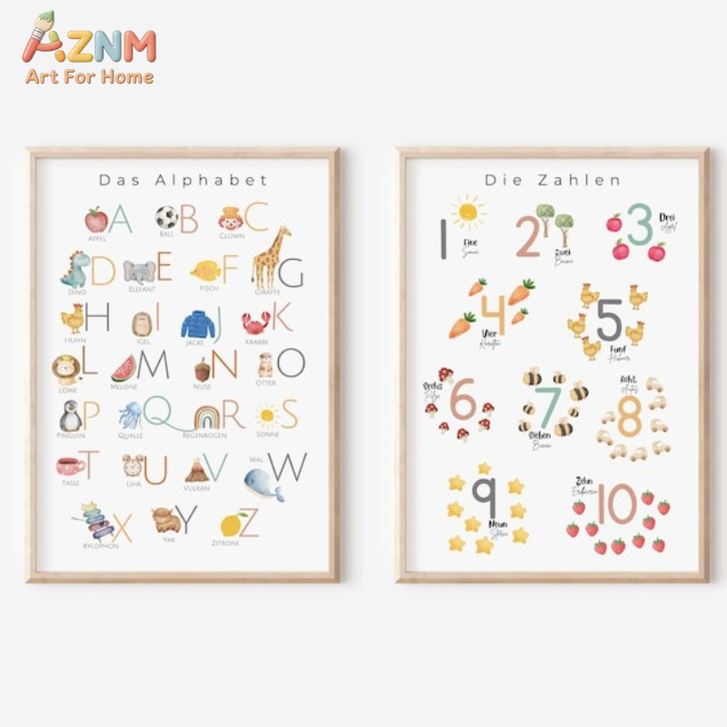 AZNM German Alphabet Numbers C - Kids Home Education recensie en prijs