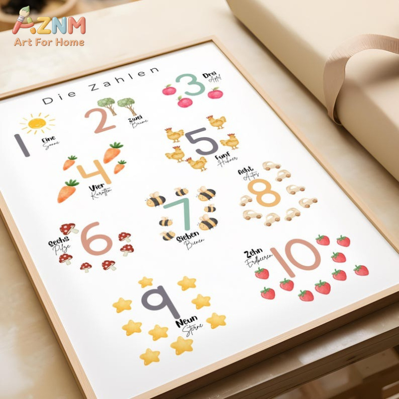 AZNM German Alphabet Numbers C - Kids Home Education recensie en prijs