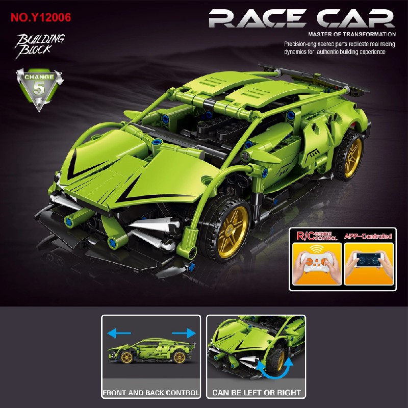 1:18 Green Sports Car Building - Kids Education Free App recensie en prijs
