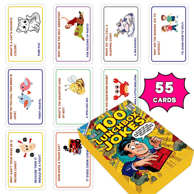 100 Lunchbox Jokes Cards Funny - Kids Education Questions recensie en prijs