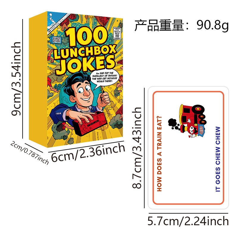 100 Lunchbox Jokes Cards Funny - Kids Education Questions recensie en prijs