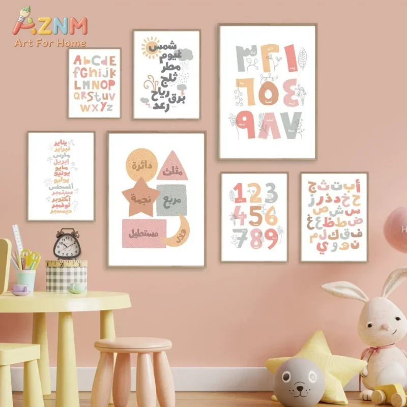 Arabic Wall Art English Alphan - Kids Home Education recensie en prijs